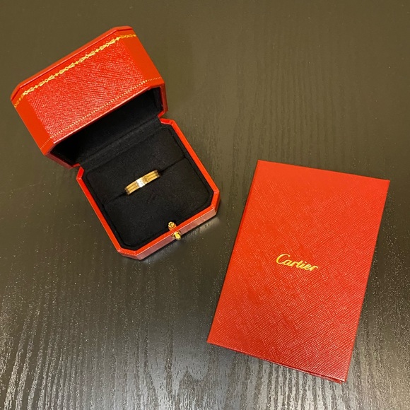 Louis Cartier Wedding Band, 18K White Gold - Picture 6 of 8